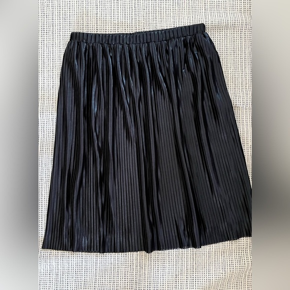 NWOT. Loft Pleated Skirt. Size: S Color: Black - Picture 3 of 7